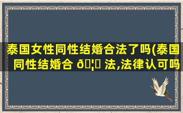 泰国女性同性结婚合法了吗(泰国同性结婚合 🦄 法,法律认可吗)